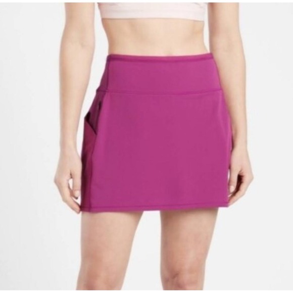 Athleta Pants - Athleta Action Skort Dobby 14.5 Blackout Pink Athletic Skirt‎ Women's Size M